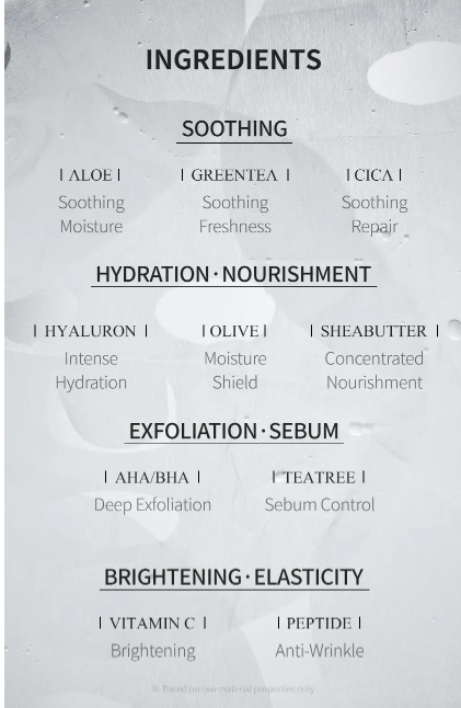 BARULAB - The Clean Vegan Mask - Masque hydratant - 10 types