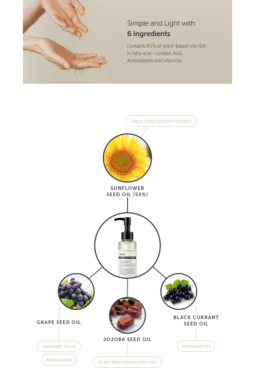 Dear, Klairs - Olio detergente nero delicato e fresco