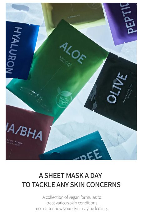 BARULAB - The Clean Vegan Mask - Masque hydratant - 10 types