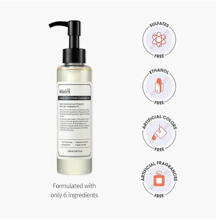 Dear, Klairs - Gentle Black Fresh Cleansing Oil