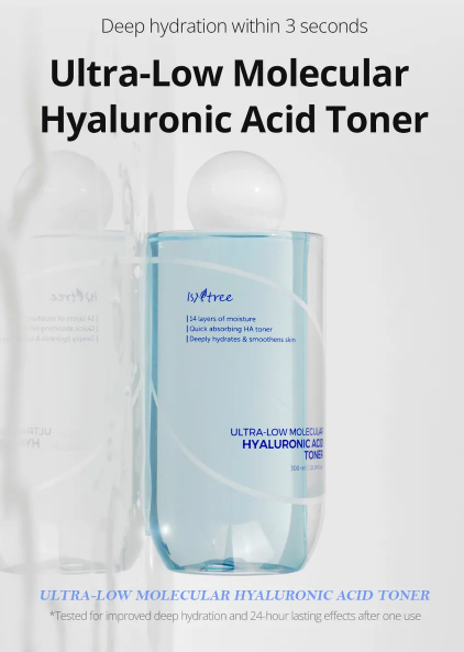 Isntree - Ultra-Low Molecular Hyaluronic Acid Toner - Tonico Viso all’Acido Ialuronico