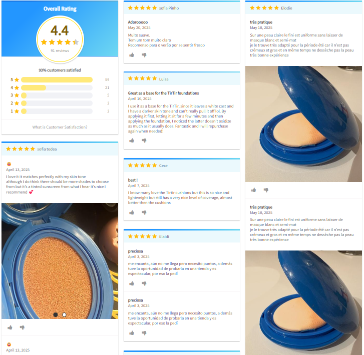 TIRTIR - Fondotinta Fit Cool Blue Sun Cushion