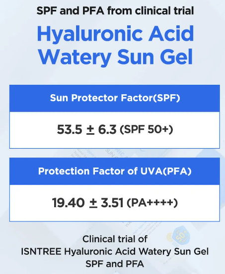 Isntree - Hyaluronic Acid Watery Sun Gel - Protezione solare gel
