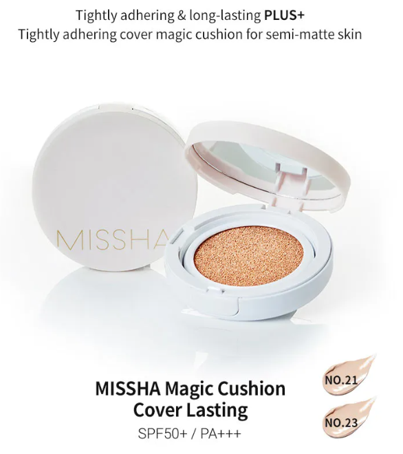 MISSHA - Magic Cushion Cover Lasting - Fondotinta Cushion 2 Colori