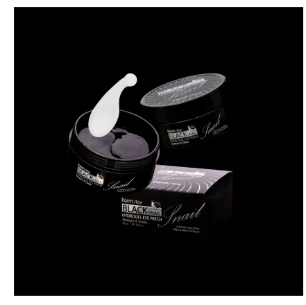 Farm Stay - Black Snail Hydrogel Eye Patch con bava di lumaca
