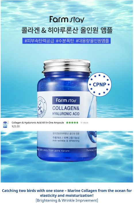 Farm Stay - Ampolla Collagene e Acido Ialuronico All-In-One
