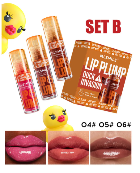 MLSMILE - Set of 3: Lip Plump Set - Gloss Rimpolpante labbra