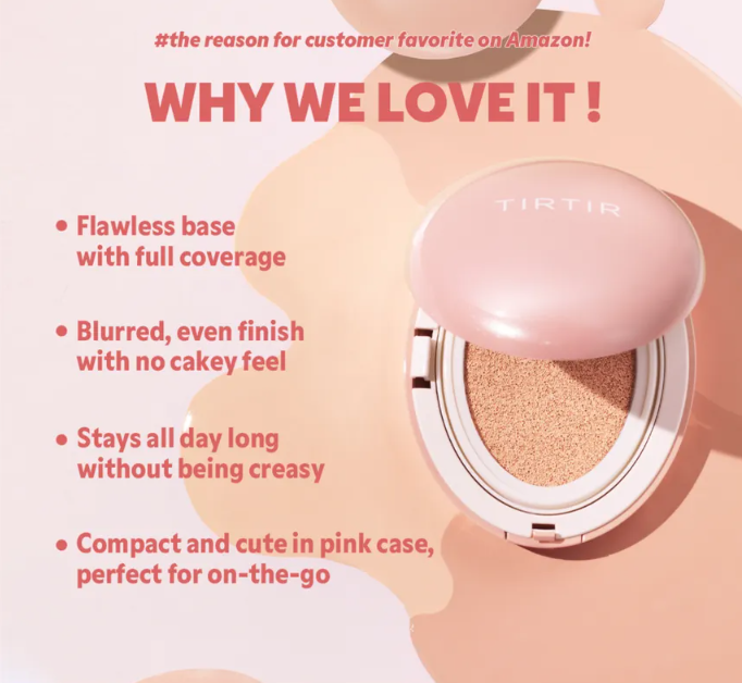 TIRTIR - Mask Fit All Cover Pink Cushion Mini - Fondotinta SPF50+ Cushion Mini