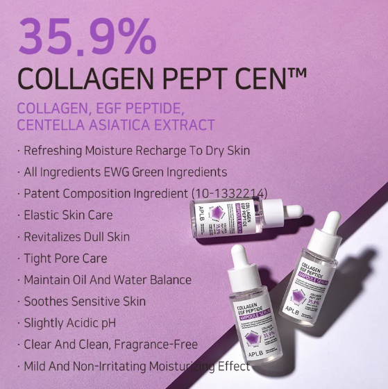 APLB - Collagen EGF Peptide Ampoule Serum - Ampolla Idratante con Collagene