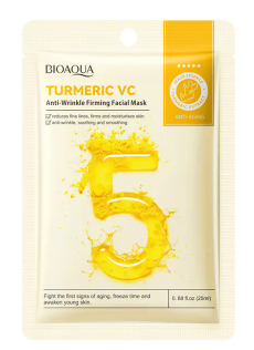 BIOAQUA - Maschera viso antirughe rassodante alla curcuma VC