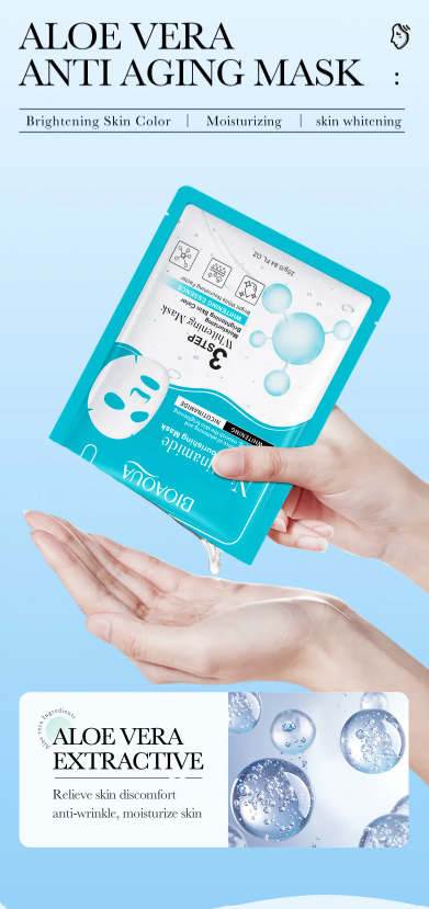 BIOAQUA - Maschera sbiancante in 3 fasi