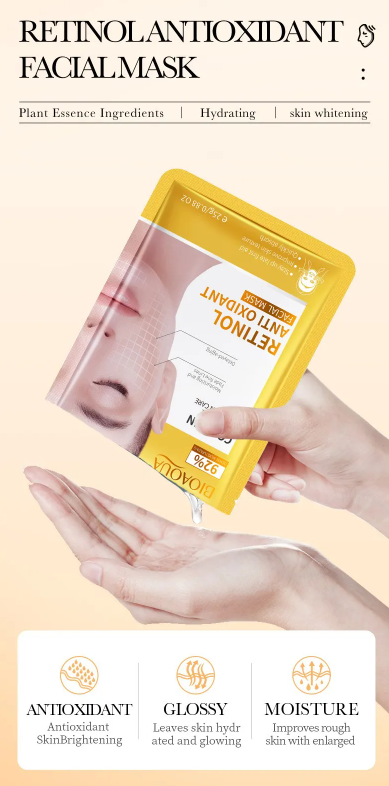 BIOAQUA - Maschera viso antiossidante al retinolo