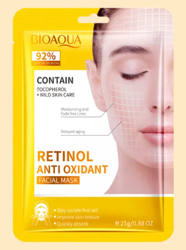 BIOAQUA - Maschera viso antiossidante al retinolo