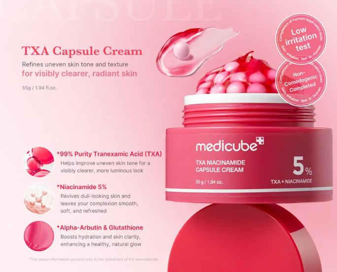 medicube - TXA Niacinamide Capsule Cream - Crema Viso con Capsule