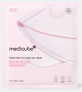 medicube - PDRN Pink Collagen Gel Mask- Maschera Viso PDNR Collagene Rosa