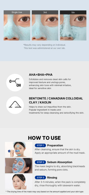 medicube - Zero Pore Blackhead Mud Mask - Maschera Viso Purificante