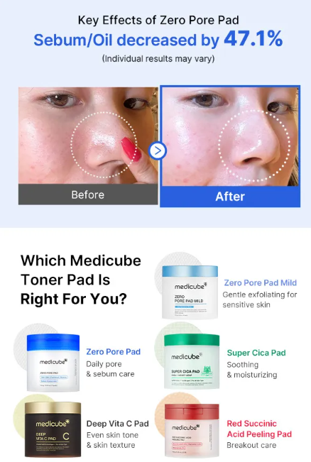 medicube - Zero Pore Pad 2.0 - Dischetti di Tonico Astringente