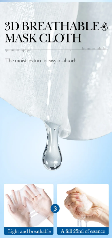 BIOAQUA - Maschera viso idratante all'acido ialuronico