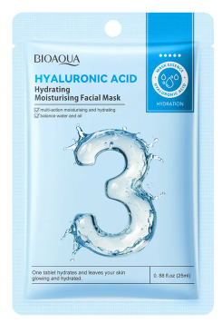 BIOAQUA - Maschera viso idratante all'acido ialuronico