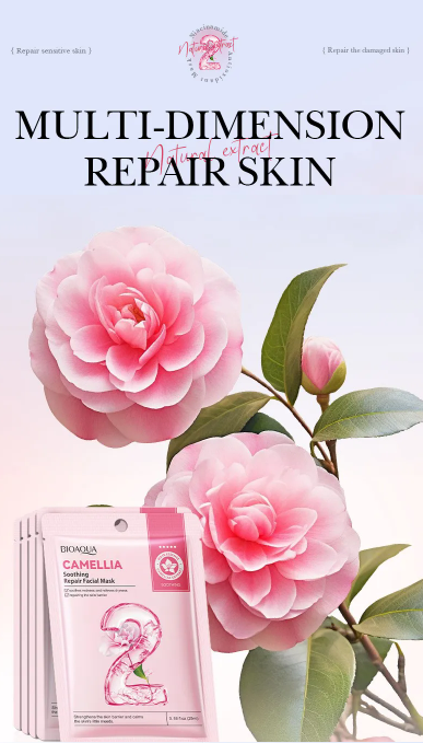 BIOAQUA - Maschera viso riparatrice alla Camelia