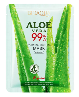 BIOAQUA - Maschera viso idratante e lenitiva all'aloe vera