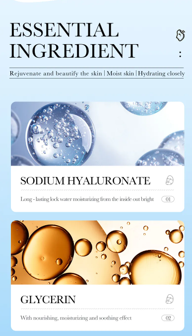 BIOAQUA - Masque hydratant en 3 étapes 