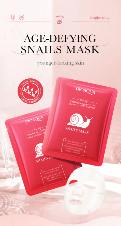 BIOAQUA - Maschera rassodante antirughe alle lumache