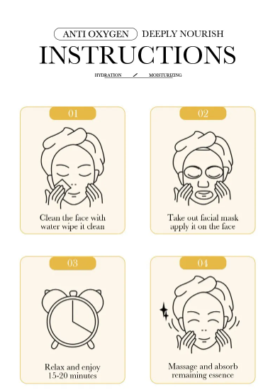 BIOAQUA - Masque facial nourrissant anti-rides à l'escargo