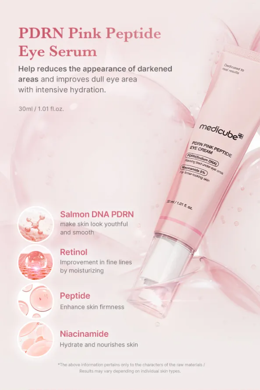 medicube - PDRN Pink Peptide Eye Cream - Crema Contorno Occhi