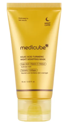medicube - Kojic Acid Turmeric Night Wrapping Mask - Maschera notte acido kojico e curcuma