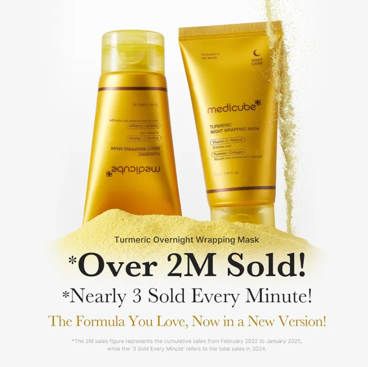 medicube - Kojic Acid Turmeric Night Wrapping Mask - Maschera notte acido kojico e curcuma