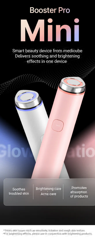 medicube - AGE-R Booster Pro Mini Pink - Dispositivo Skincare Multifunzione Rosa