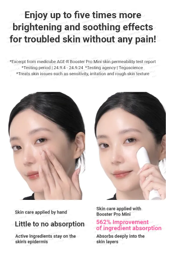 medicube - AGE-R Booster Pro Mini Pink - Dispositivo Skincare Multifunzione Rosa