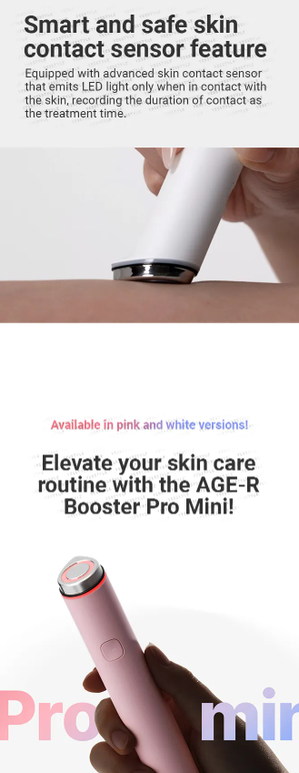 medicube - AGE-R Booster Pro Mini Pink - Dispositivo Skincare Multifunzione Rosa