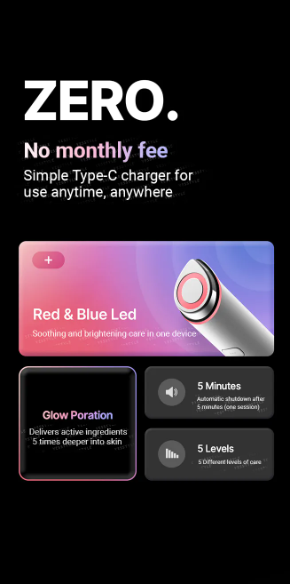 medicube - AGE-R Booster Pro Mini Pink - Dispositivo Skincare Multifunzione Rosa