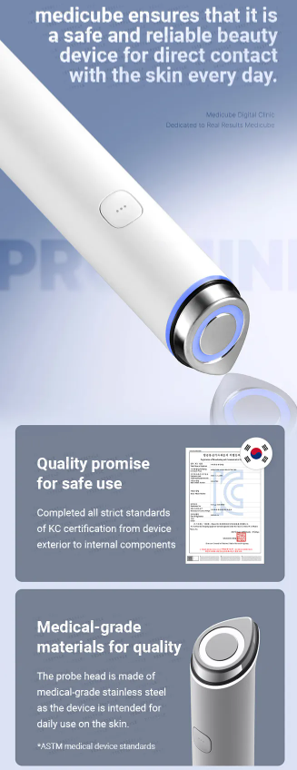 medicube - AGE-R Booster Pro Mini Pink - Dispositivo Skincare Multifunzione Rosa