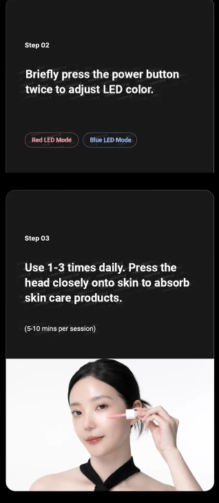 medicube - AGE-R Booster Pro Mini Pink - Dispositivo Skincare Multifunzione Rosa