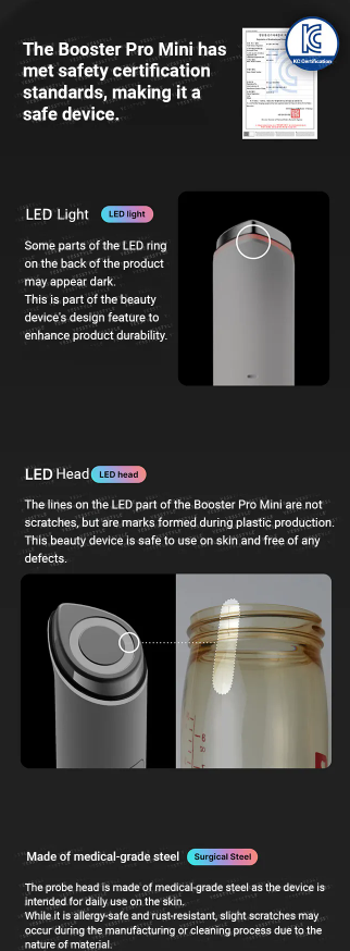 medicube - AGE-R Booster Pro Mini Pink - Dispositivo Skincare Multifunzione Rosa