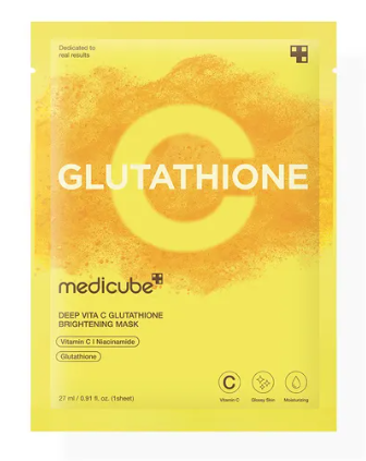 medicube - Deep Vita C Glutathione Brightening Mask - Maschera Viso Illuminante