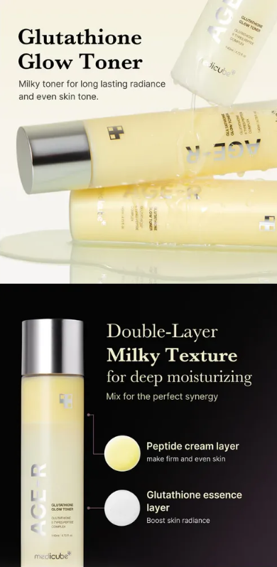 medicube - AGE-R Glutathione Glow Toner - Tonico Viso Illuminante