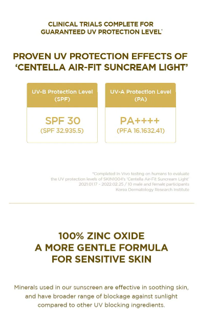SKIN 1004 - Madagascar Centella Air Fit Suncream Light - Protezione Solare Fisica