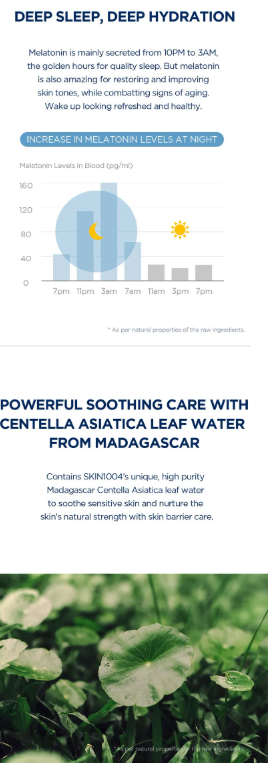 SKIN 1004 - Madagascar Centella Hyalu-Cica Sleeping Pack - Maschera Viso Notte