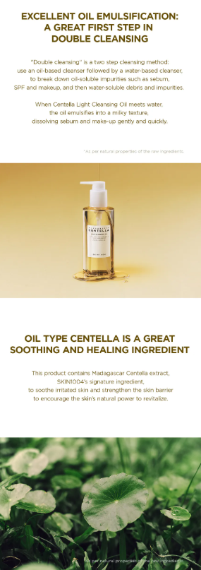 SKIN 1004 - Madagascar Centella Light Cleansing Oil - Olio Struccante Purificante Leggero
