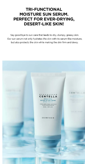 SKIN 1004 - Madagascar Centella Hyalu-Cica Acqua-Fit - Siero Solare Viso Maxi Formato