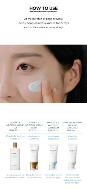 SKIN 1004 - Madagascar Centella Hyalu-Cica Acqua-Fit - Siero Solare Viso Maxi Formato