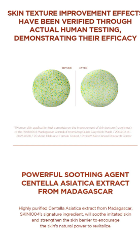 SKIN 1004 - Madagascar Centella Poremizing Quick Clay Stick Mask - Maschera Minimizzante Pori