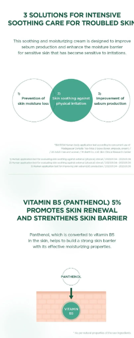 SKIN 1004 - Madagascar Centella Tea-Trica B5 Cream - Crema Viso Multifunzione