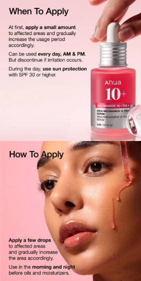 Anua - Niacinamide 10% + TXA 4% Serum - Siero Viso Illuminante Anti-Macchie