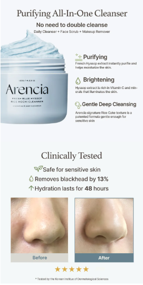 Arencia - Detergente Mochi al Riso e Issopo Blu Fresco