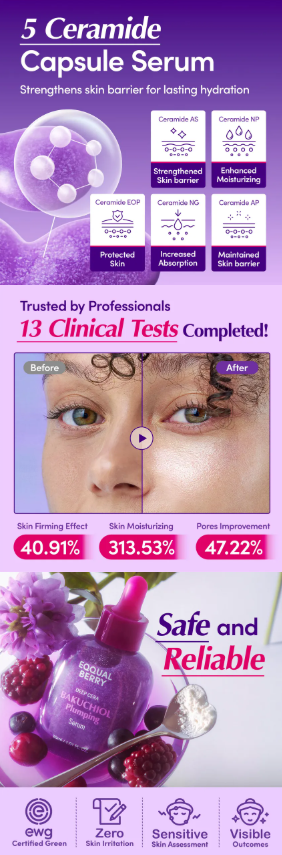 EQQUALBERRY - Bakuchiol Plumping Serum - Siero Viso Anti-Age